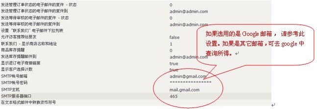 电子邮件的设置（ E-mail option）