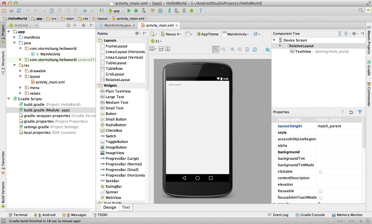 Android Studio系列教程一--下载与安装 背景Android Studio VS Eclipse准备下载创建HelloWorld项目