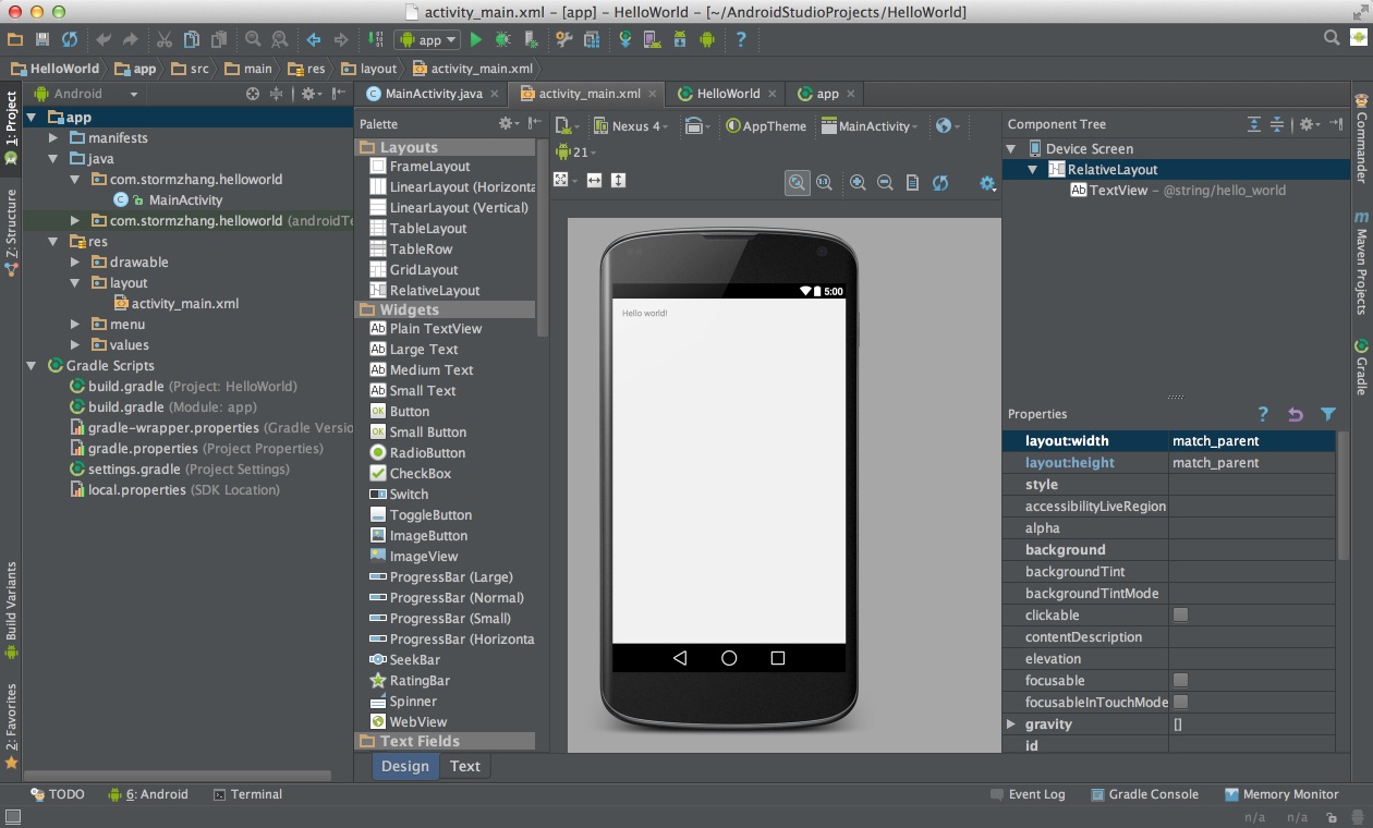 Android Studio系列教程一--下载与安装 背景Android Studio VS Eclipse准备下载创建HelloWorld项目