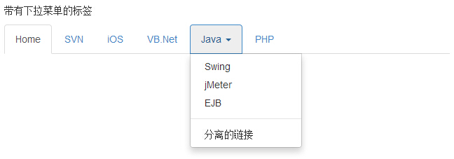 Bootstrap 导航元素