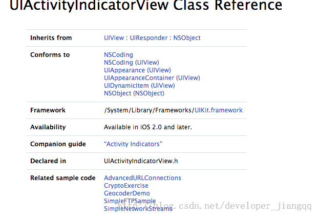 IOS学习笔记(八)之UIActivityIndicatorView(活动指示器视图)的基本概念和使用方法