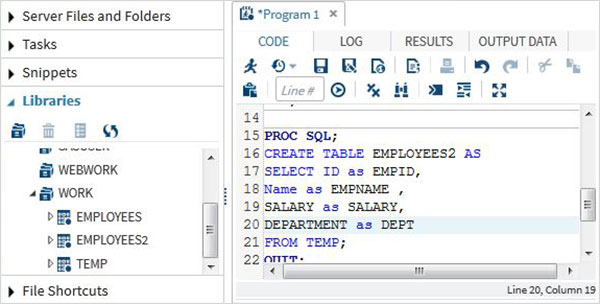 SAS SQL