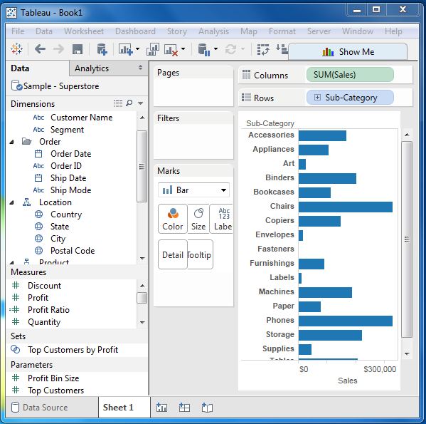 Tableau 保存和删除工作表