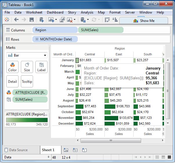 Tableau LOD表达式